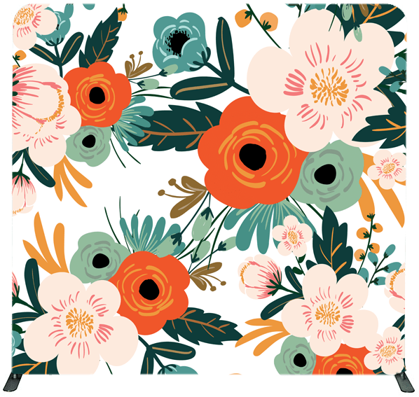 Vintage Flowers Backdrop