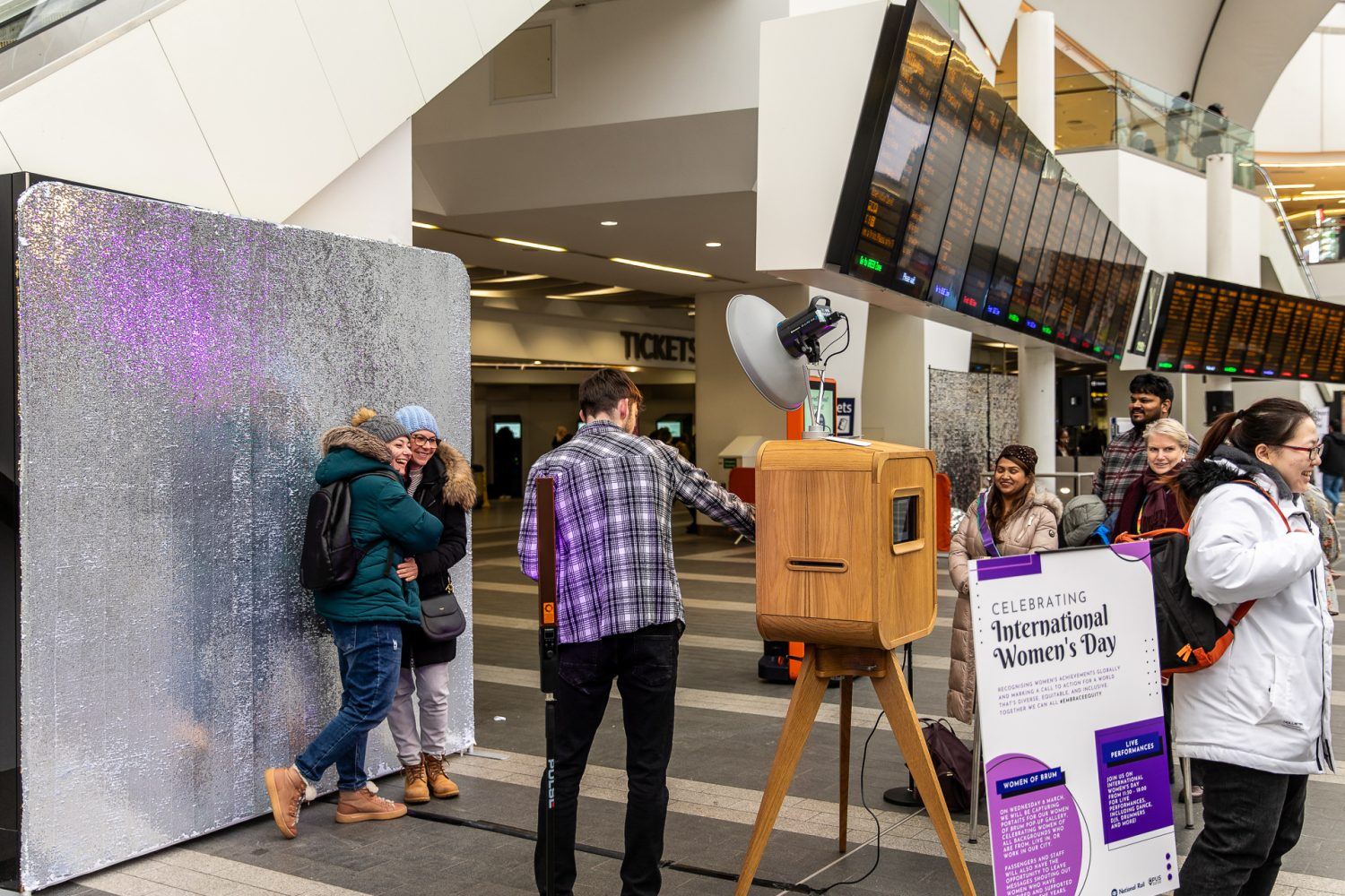 New Street Station Photo Booth In Action
