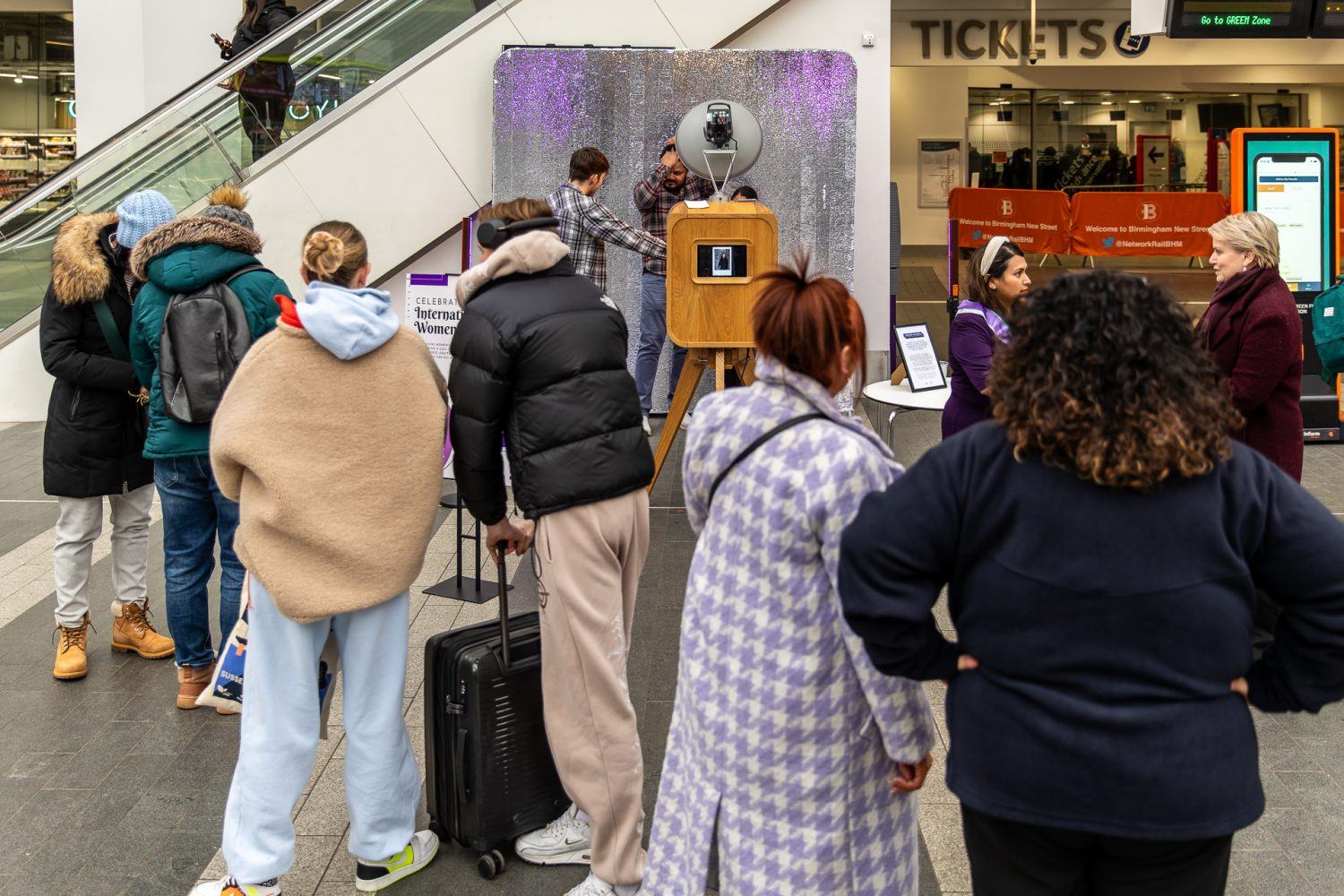 New Street Station Photo Booth In Action