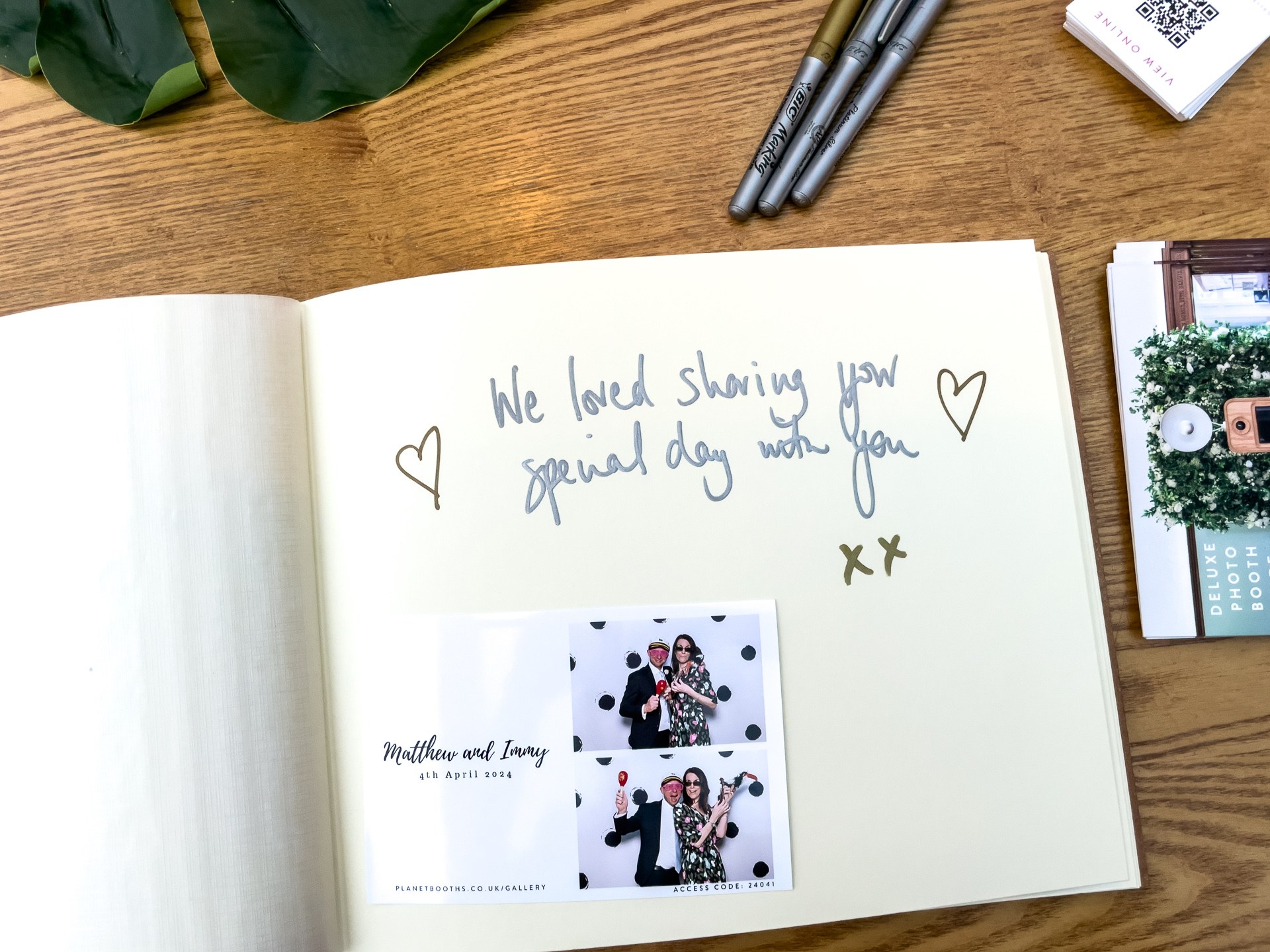 Redhouse Barn photo booth hire in action