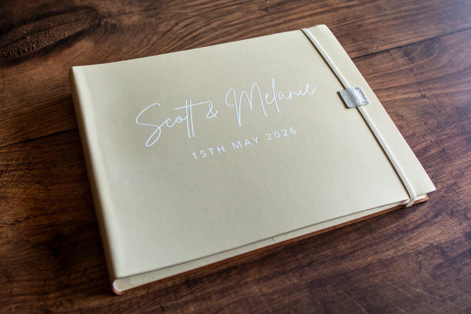 Planet Booths Leather Guest Book