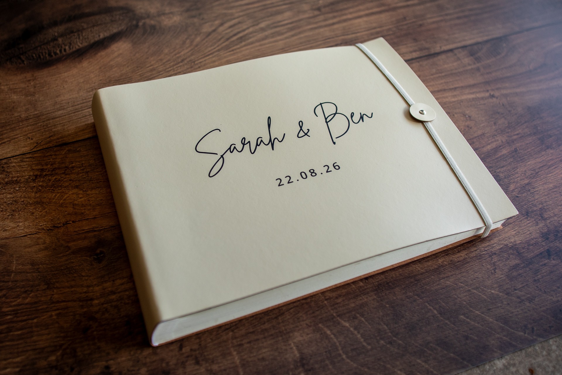 Planet Booths Leather Guest Book
